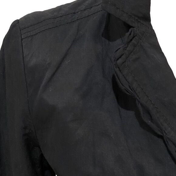 Elie Tahari for Saks 5th Avenue crinkle navy fitted blazer jacket size medium - Picture 5 of 12